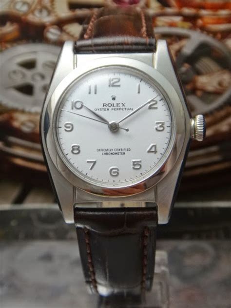 Rare vintage Rolex Oyster Perpetual bubble back 1947